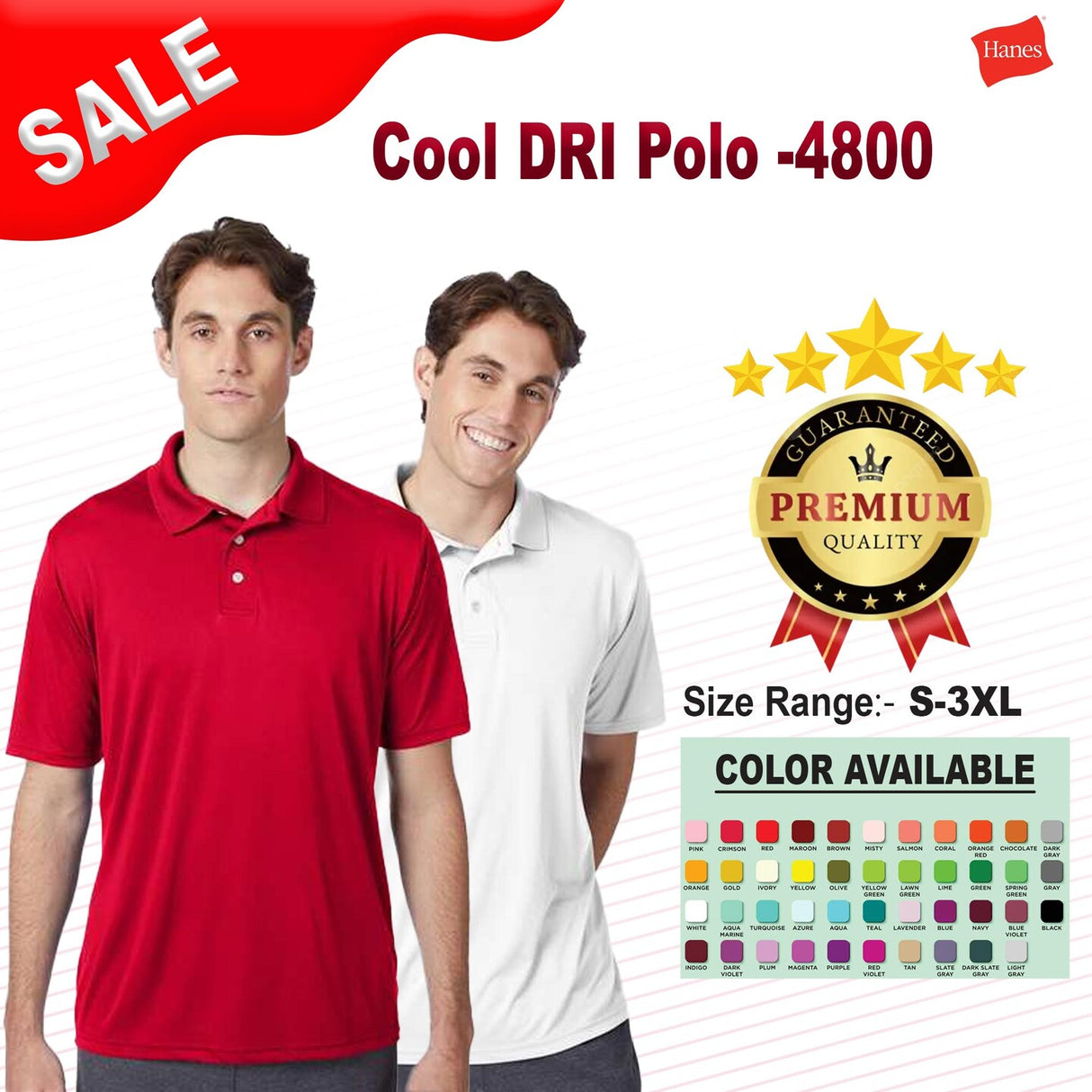 Hanes® Cool DRI Polo