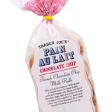 Trader Joe's Chocolate Chip Pain Au Lait Soft & Sweet 9.9 oz