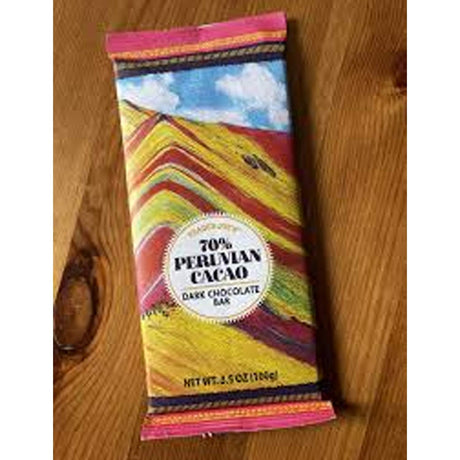 70% Peruvian Cacao Dark Chocolate Bar 3.5 oz