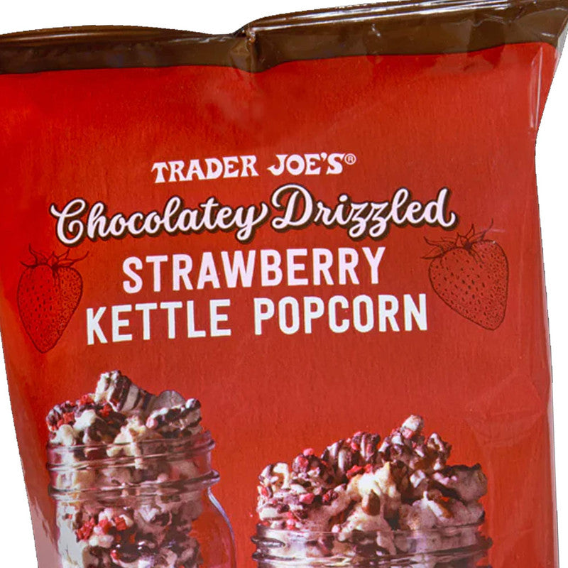 Chocolatey Drizzled Strawberry Kettle Popcorn 5 Oz