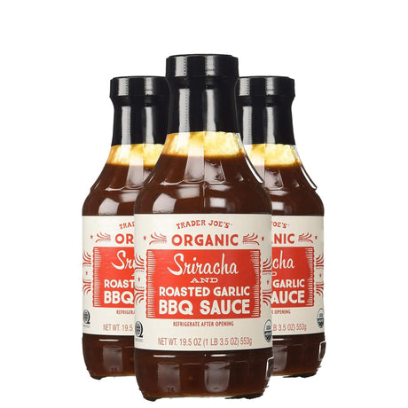 Trader Joe's Organic Sriracha and Roasted Garlic BBQ Sauce Bundle