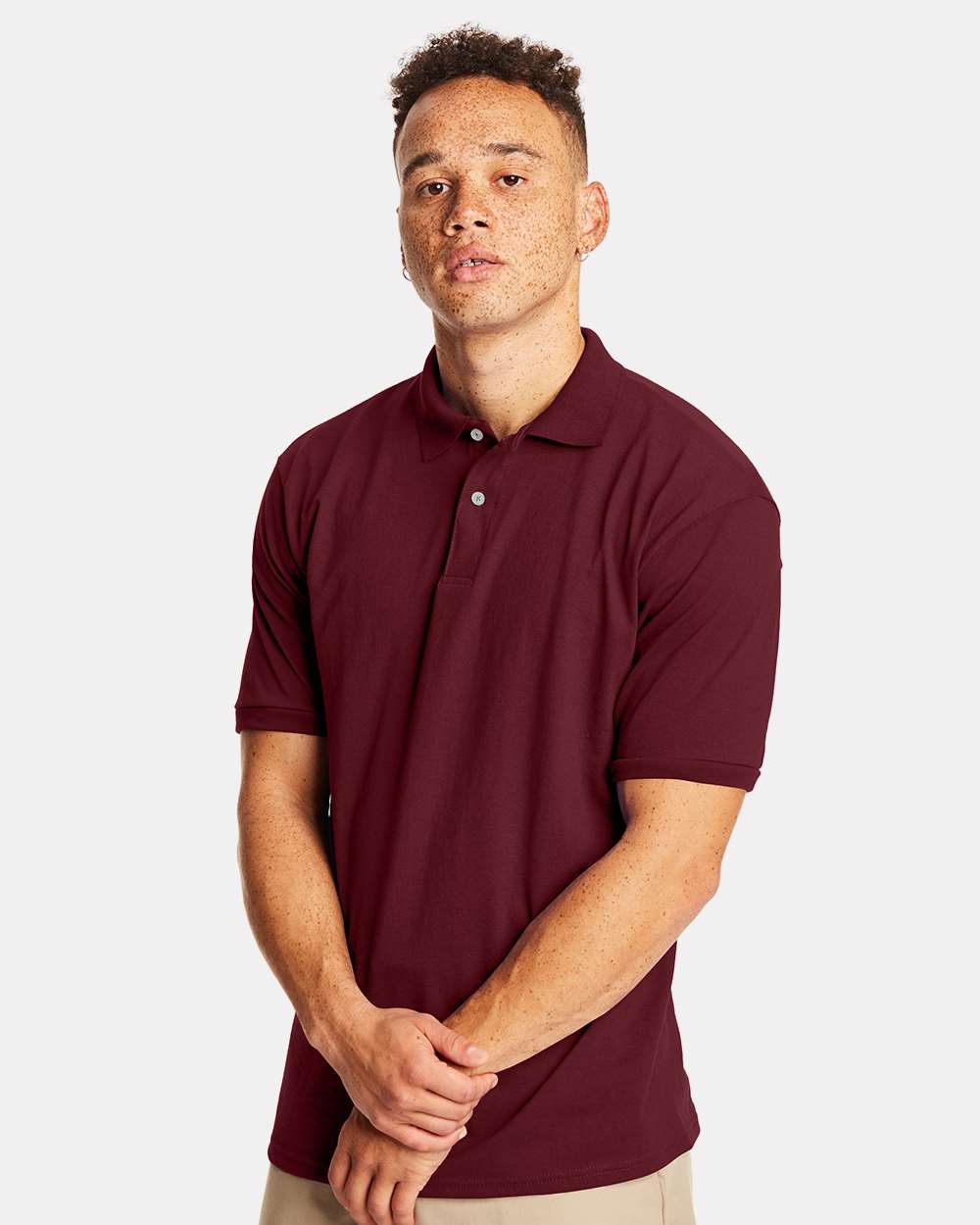Hanes® Ecosmart Jersey Polo T-shirt For Men