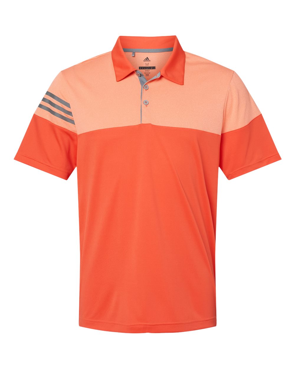 Adidas® Heathered 3-Stripes Colorblocked Polo