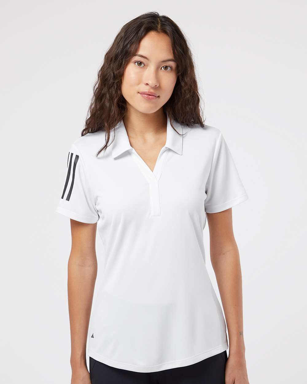 Adidas® Women's Floating 3-Stripes Polo