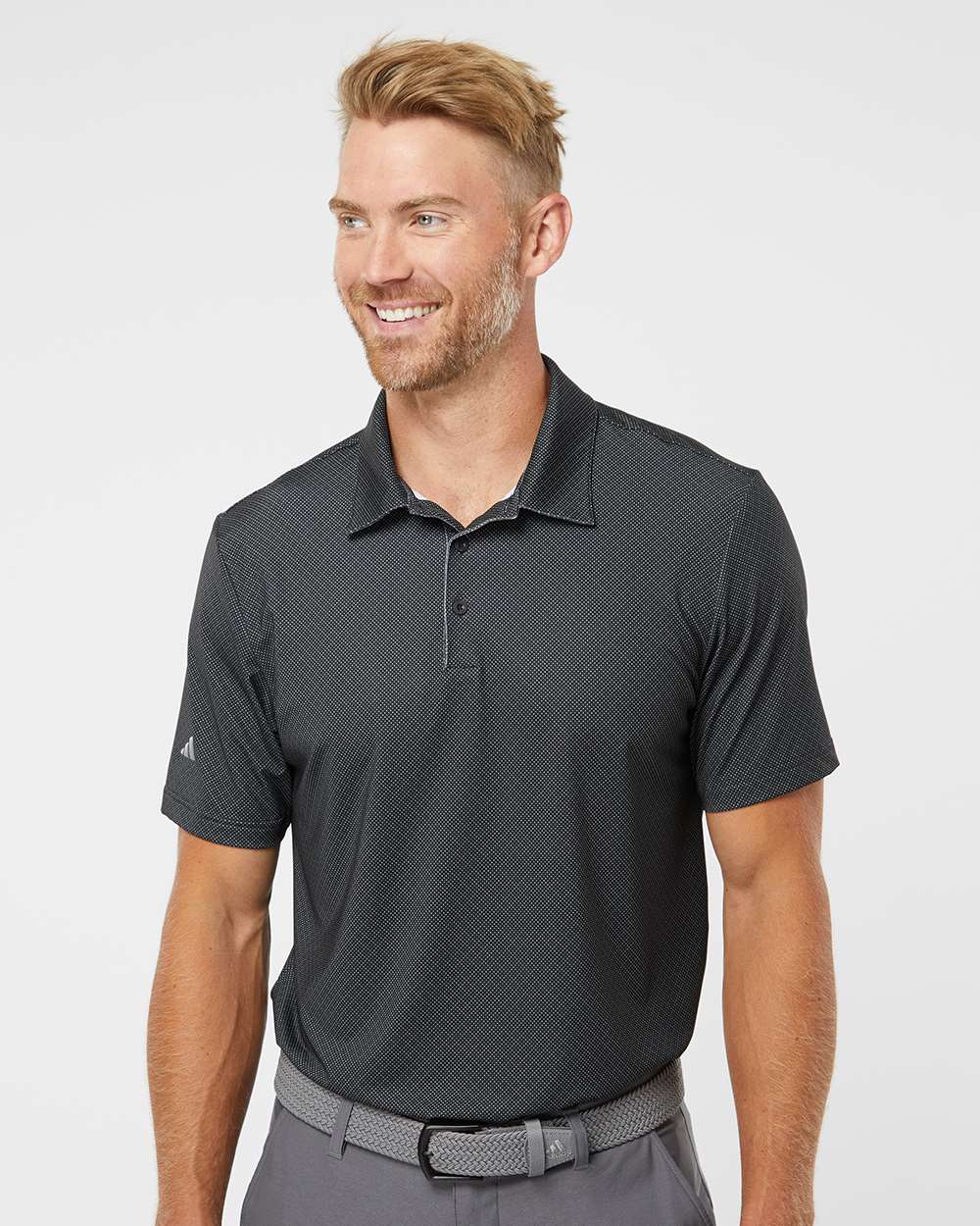 Adidas® Diamond Dot Print Polo