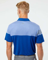 Adidas® Heathered 3-Stripes Colorblocked Polo