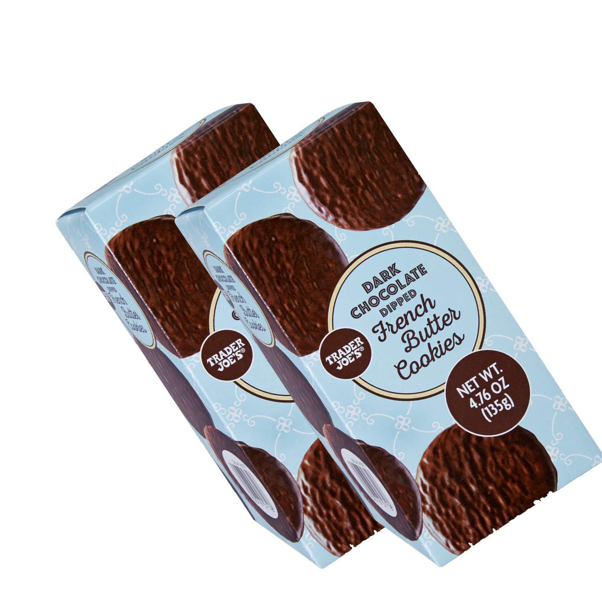 Dark Chocolate Dipped French Butter Cookies /4.76 Oz