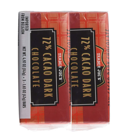 Cacao Belgian Dark Chocolate Bars 3.5 oz