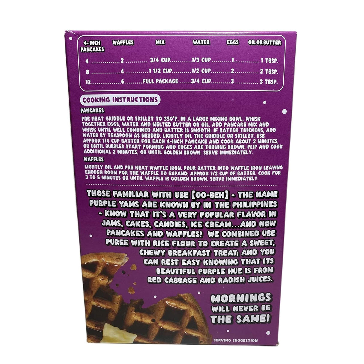 Ube Mochi Pancake & Waffle Mix 16 oz