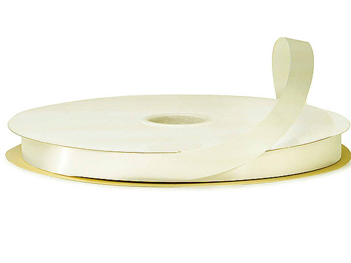 7/8"x100 yard Ivory Polyester Satin Gift Ribbon