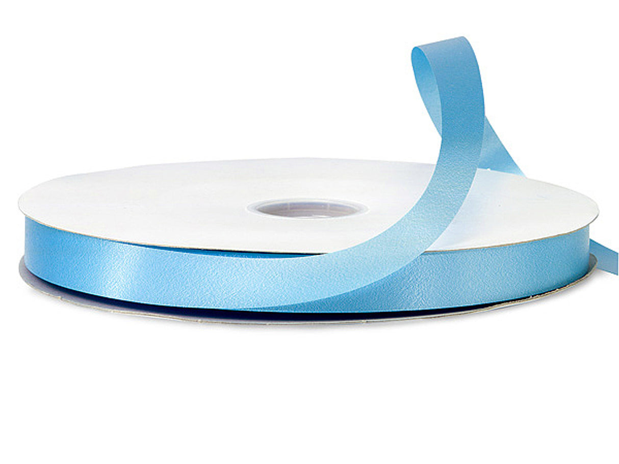 7/8"x100 yard Light Blue Polyester Satin Gift Ribbon
