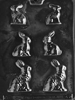 3 Sized Bunnies Chocolate Mold