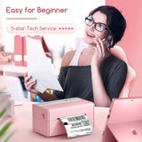 JADENS Bluetooth Thermal Label Printer -Wireless Shipping Label Printer for Small Business & Package, USPS, Etsy, Amazon, Compatible with iPhone, Windows, Android