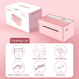 JADENS Bluetooth Thermal Label Printer -Wireless Shipping Label Printer for Small Business & Package, USPS, Etsy, Amazon, Compatible with iPhone, Windows, Android
