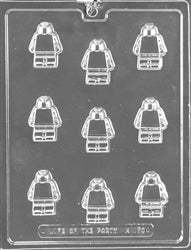 Building Block Man Robot Chocolate Mold