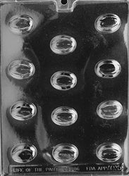 Oval Filled Pieces Chocolate Mold - LPAO035