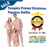 Pumpkin Printed Christmas Pajamas Outfits