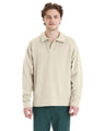 ComfortWash by Hanes® Garment Dye Polo Collar Sweatshirt