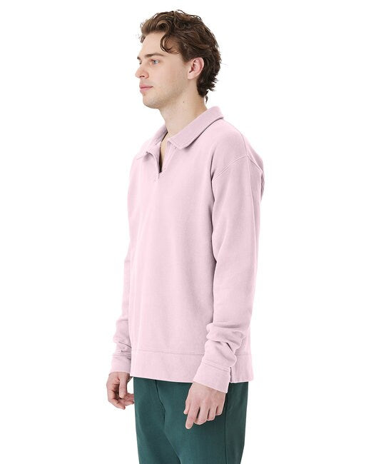 ComfortWash by Hanes® Garment Dye Polo Collar Sweatshirt