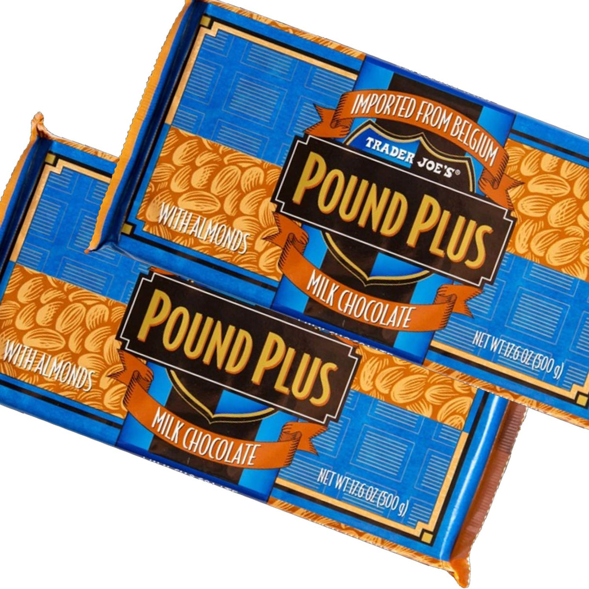 Pound Plus Milk Chocolate Bar with Almonds /17.6 Oz