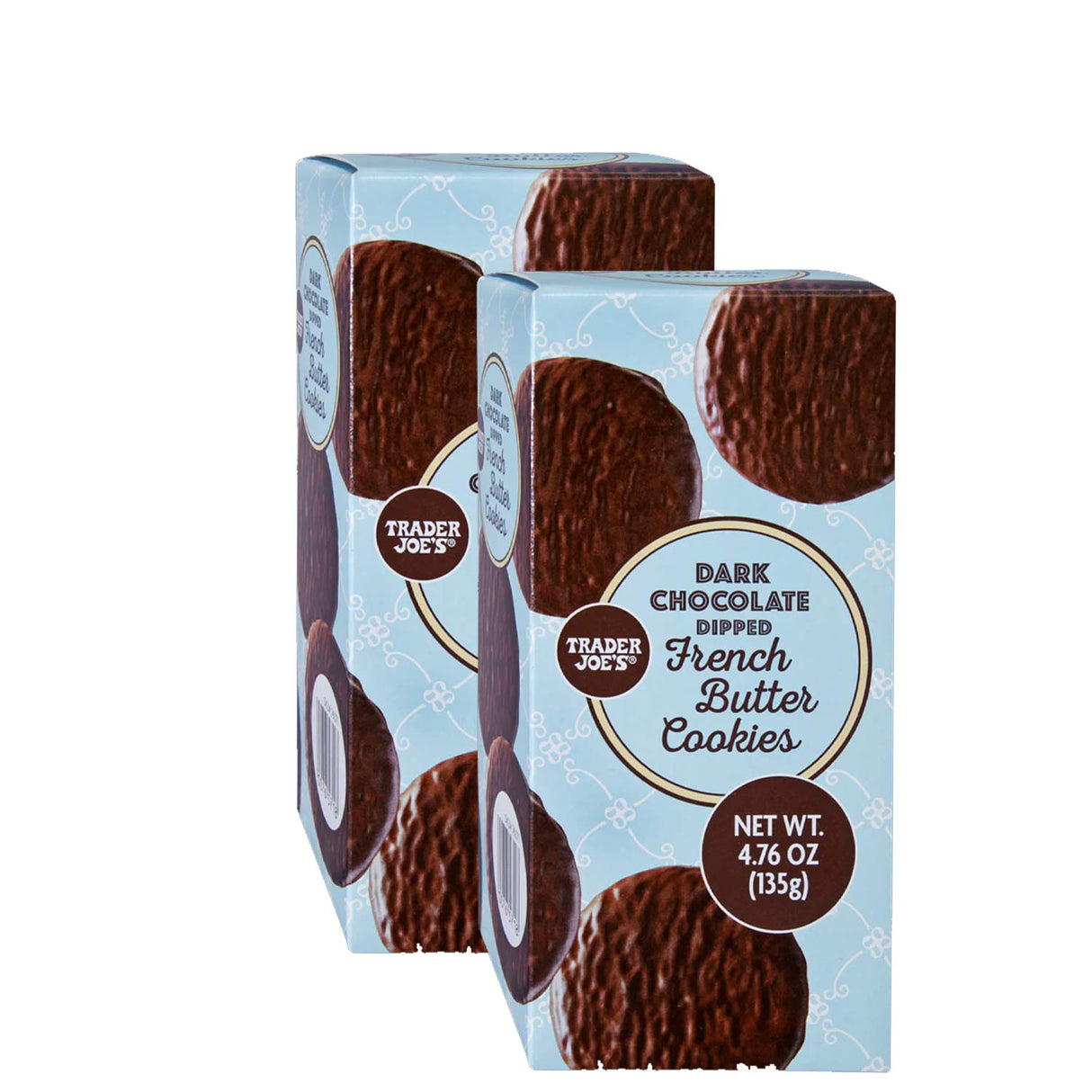 Dark Chocolate Dipped French Butter Cookies /4.76 Oz