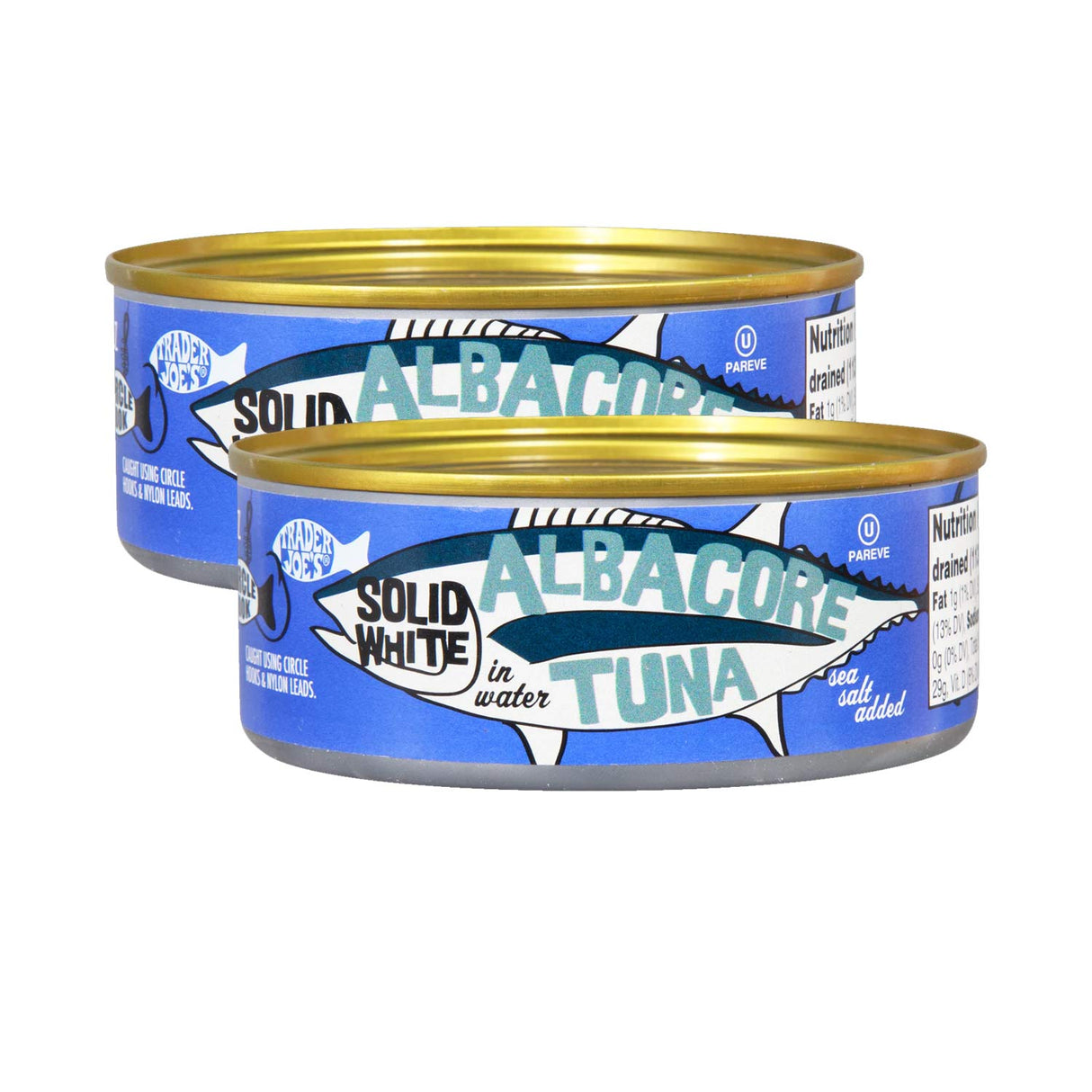 Solid White Albacore Tuna in Water Sea Salt Added 4.5 Oz