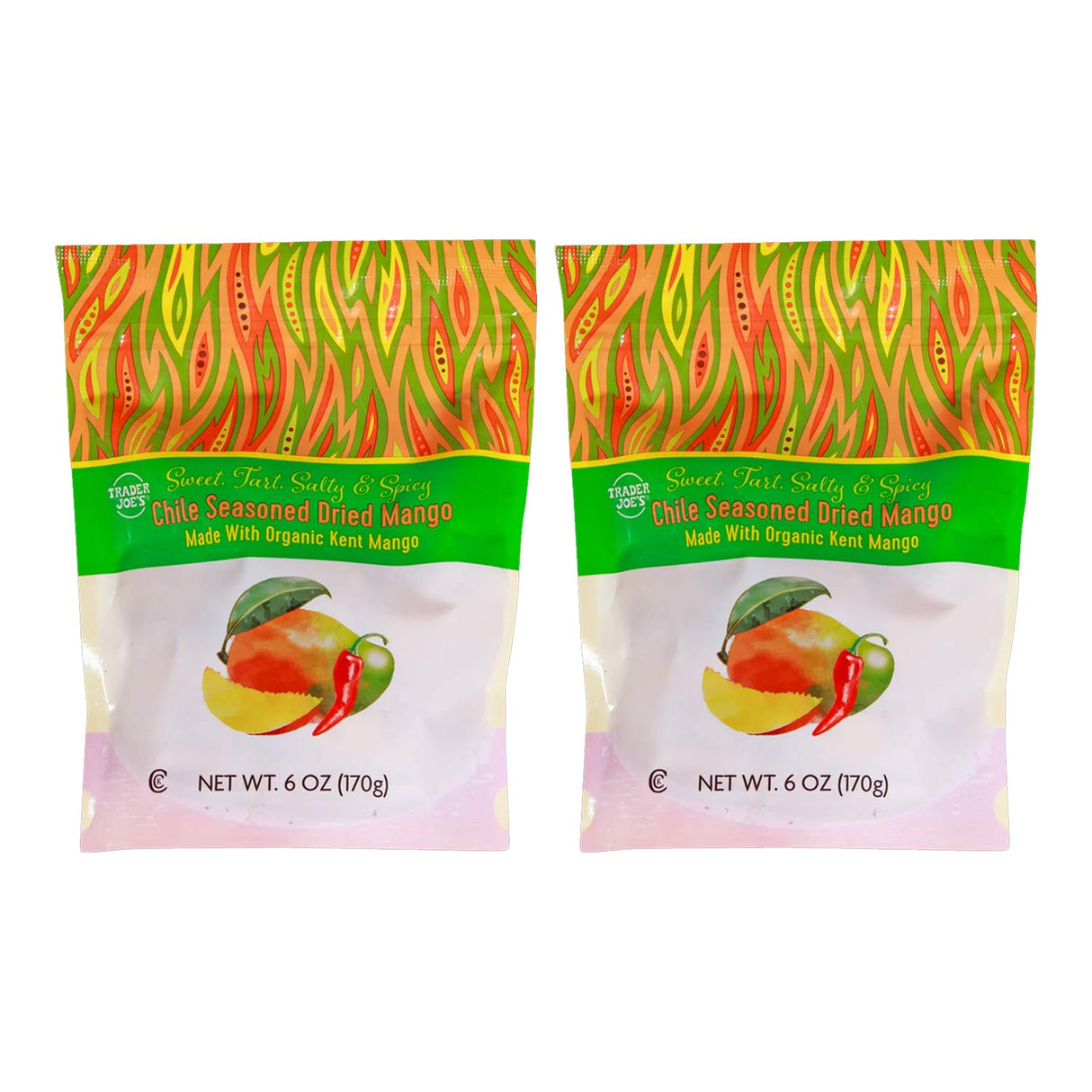 Chile Seasoned Dried Mango 6 oz Sweet & Spicy