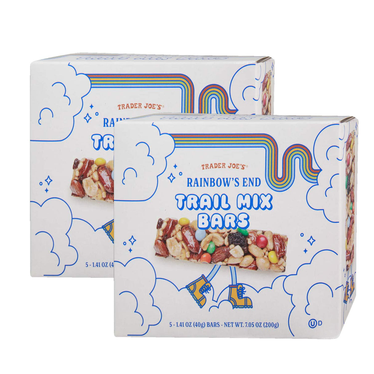 Rainbow's End Trail Mix Bars 1.41 oz Nutty & Energizing