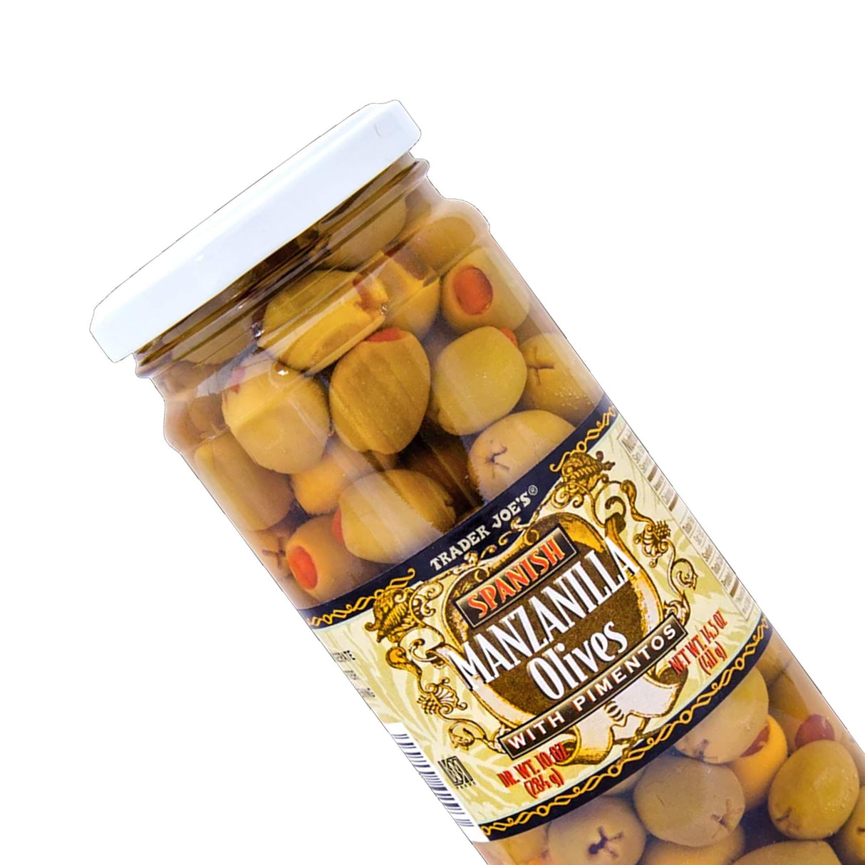 Trader Joe’s Spanish Manzanilla Olives with Pimento Paste 14.5 Oz