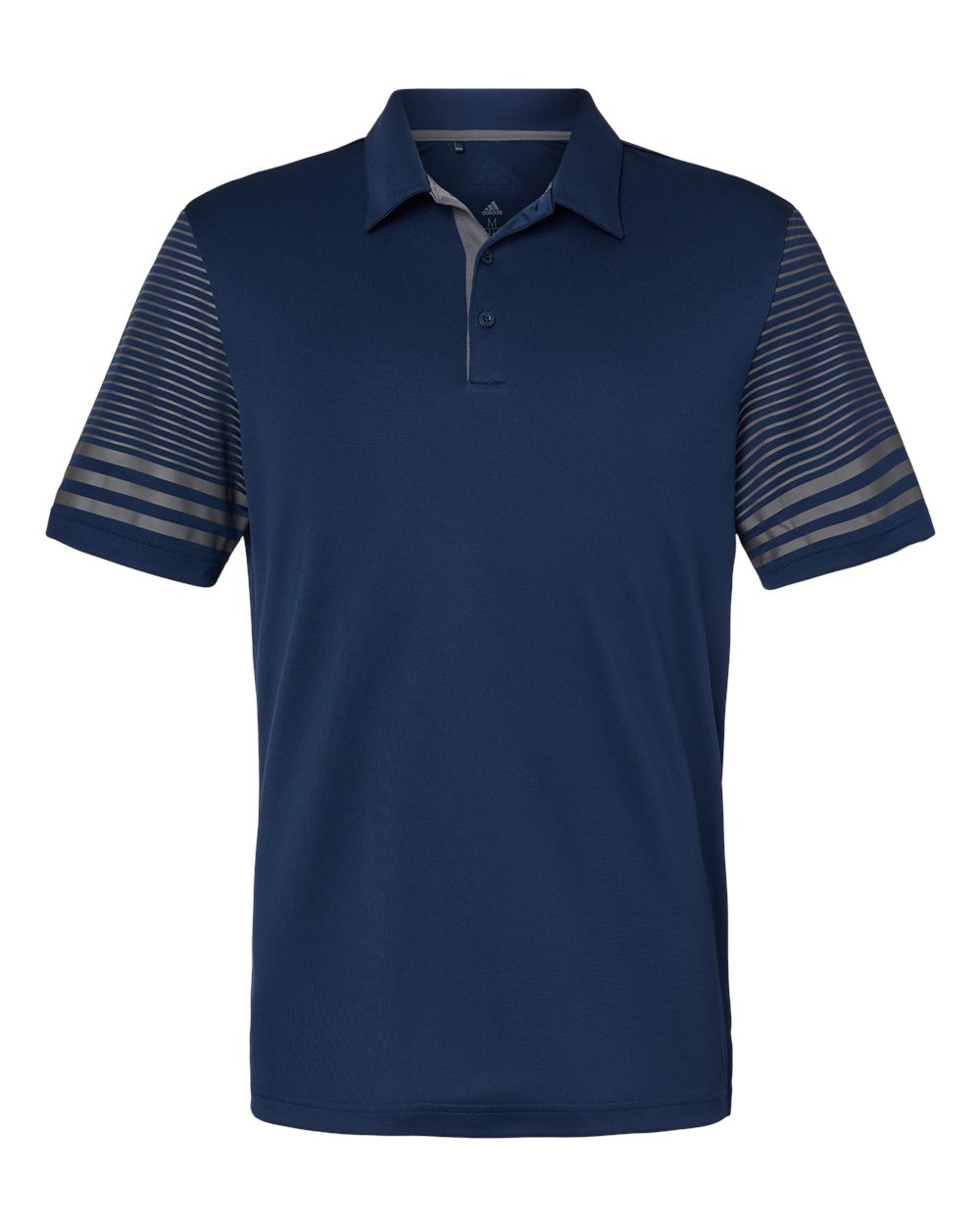 Adidas® Striped Sleeve Polo