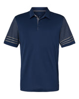 Adidas® Striped Sleeve Polo