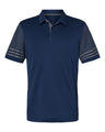 Adidas® Striped Sleeve Polo