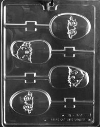 Hatched Animal on Egg Lolly Chocolate Mold - LPK177