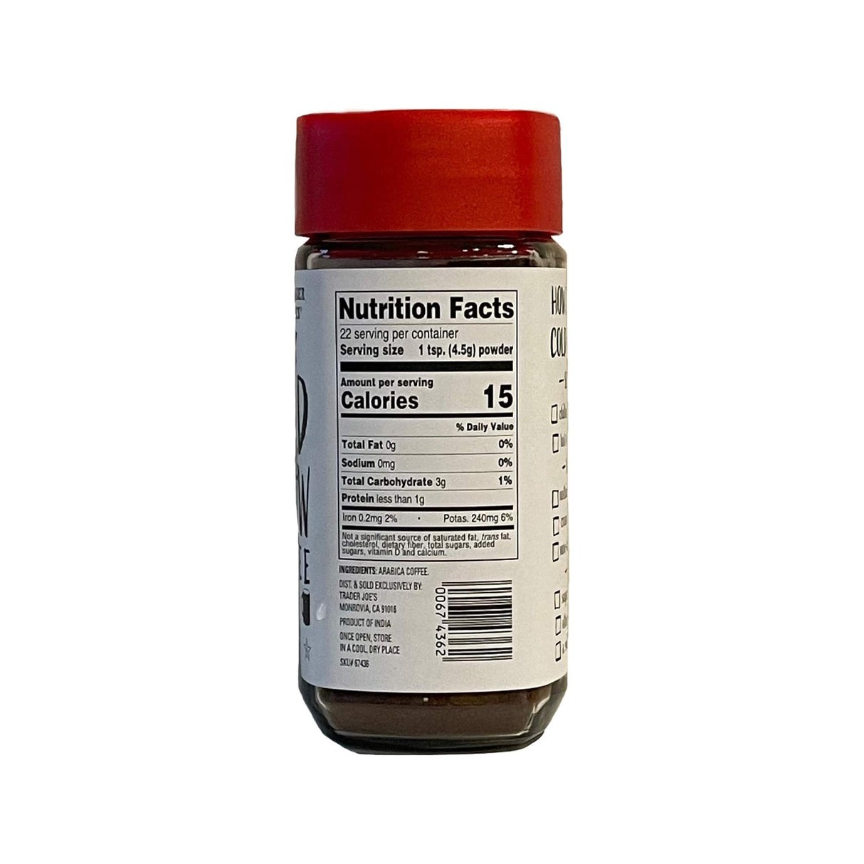 Instant Cold Brew Coffee 10 oz