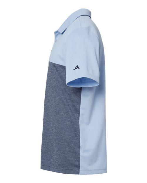 Heathered Colorblocked 3-Stripes Polo