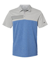 Heathered Colorblocked 3-Stripes Polo