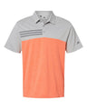 Heathered Colorblocked 3-Stripes Polo