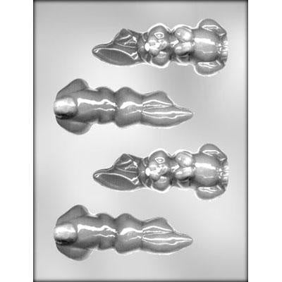 3D Flop Earred Rabbit Chocolate Mold