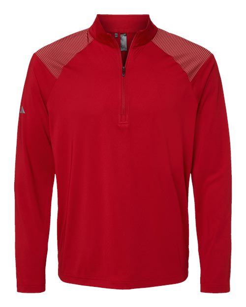 Shoulder Stripe Quarter-Zip Pullover
