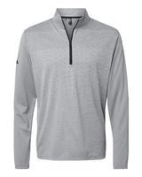Heather Block Print Quarter-Zip Pullover
