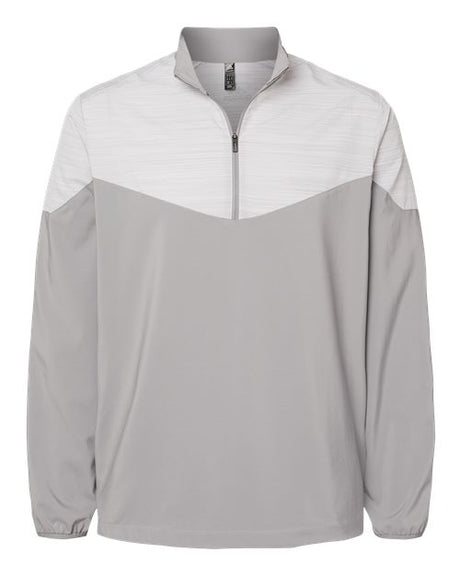 Heather Chevron Quarter-Zip Windshirt
