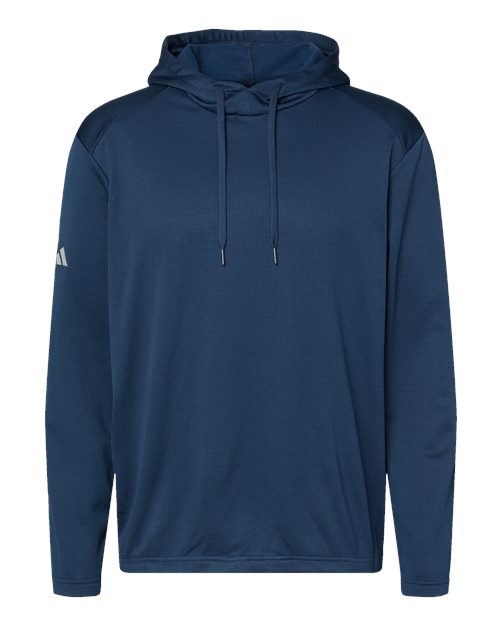 Textured Mixed Media Hooded Sweatshirt