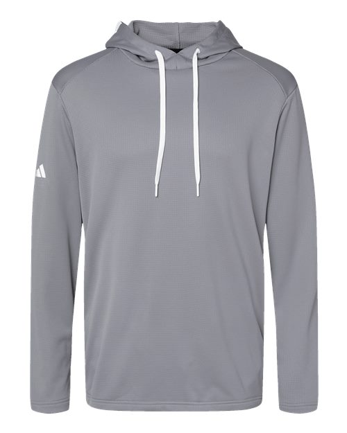 Textured Mixed Media Hooded Sweatshirt
