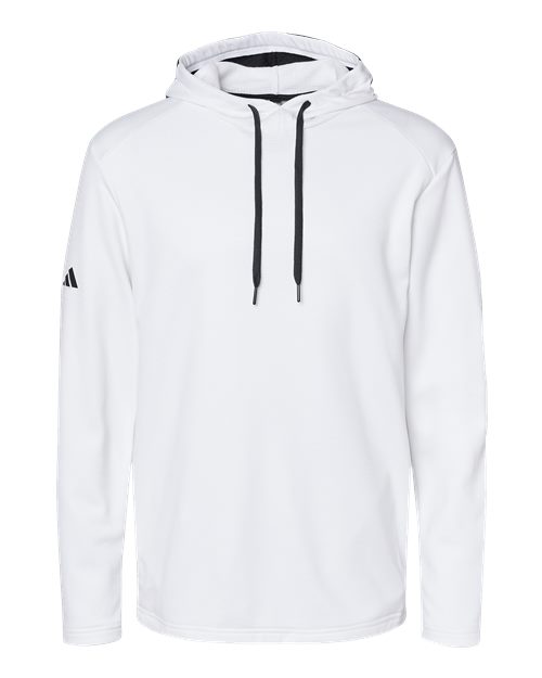 Textured Mixed Media Hooded Sweatshirt
