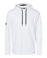Textured Mixed Media Hooded Sweatshirt