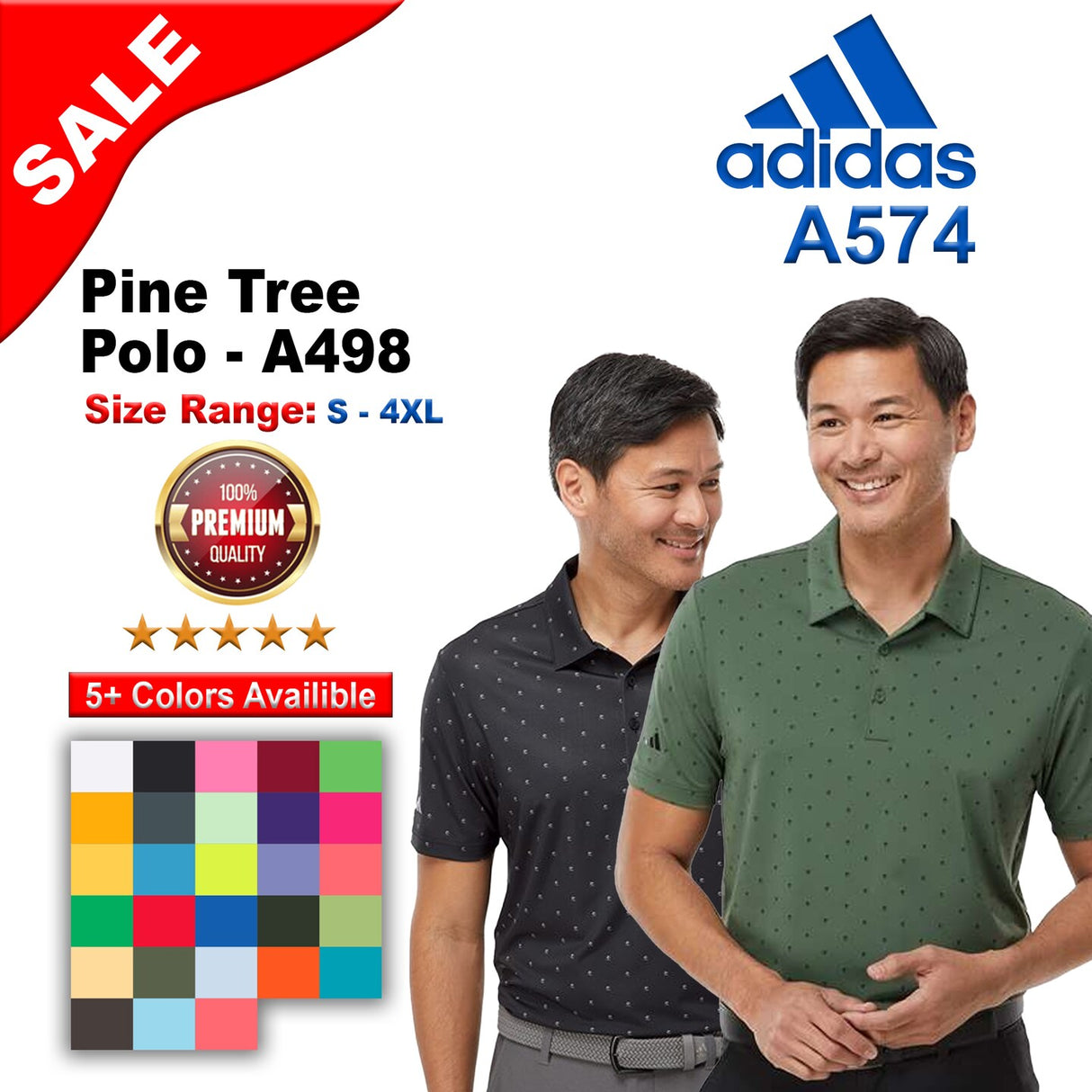 Adidas® Pine Tree Polo