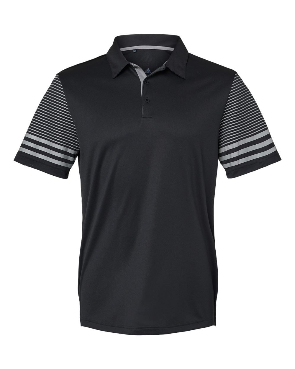 Adidas® Striped Sleeve Polo