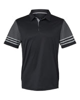 Adidas® Striped Sleeve Polo
