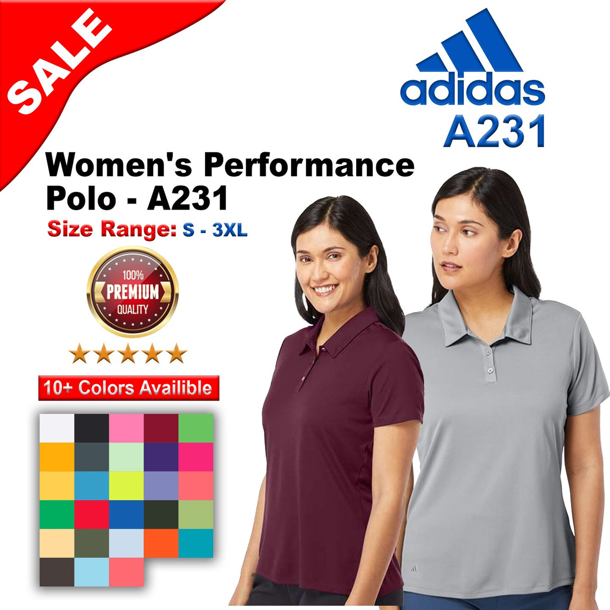 Adidas® Women's Performance Polo