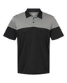Adidas® Heathered 3-Stripes Colorblocked Polo